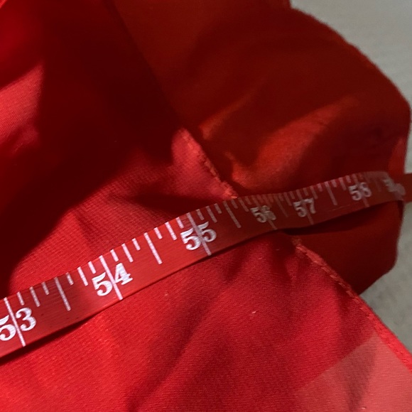 Stunning Cherry RED chiffon strapless evening Gown size 10. Beautiful Dress 👗. - Picture 13 of 17